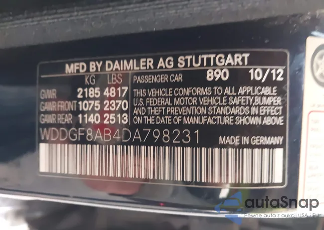 WDDGF8AB4DA798231: 43668045