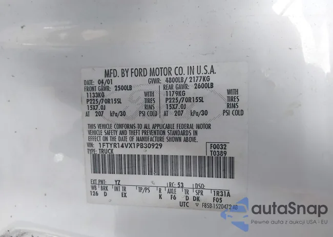 1FTYR14VX1PB30929: 43668083