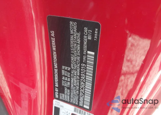 WMWZP3C50F2A91019: 43669384