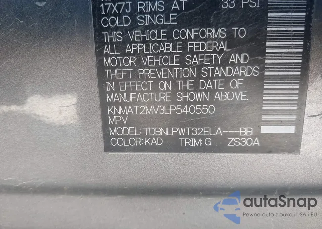 KNMAT2MV3LP540550: 43669539