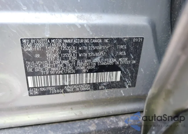 2T3F1RFV0MC179626: 43668777