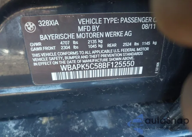 WBAPK5C58BF125550: 43668881