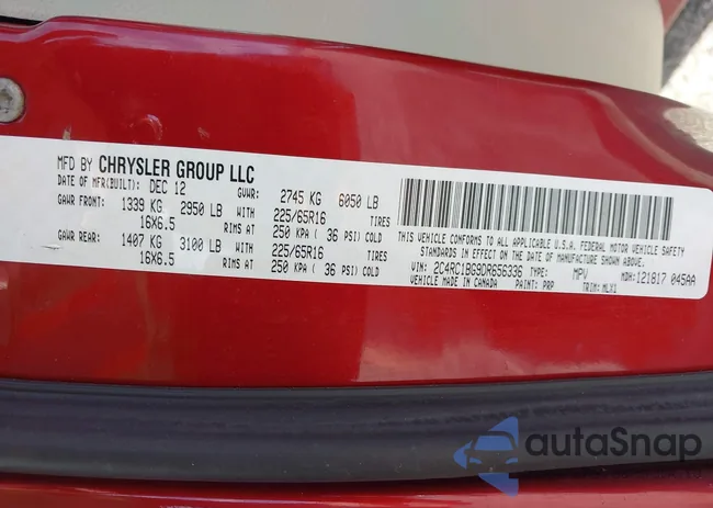 2C4RC1BG9DR656336: 43668982