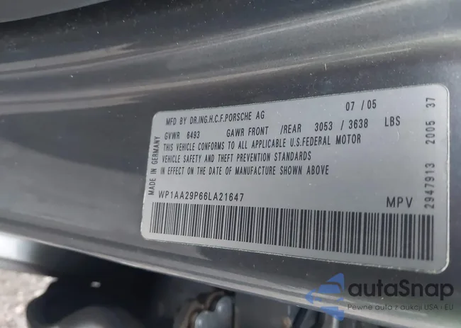 WP1AA29P66LA21647: 43669055