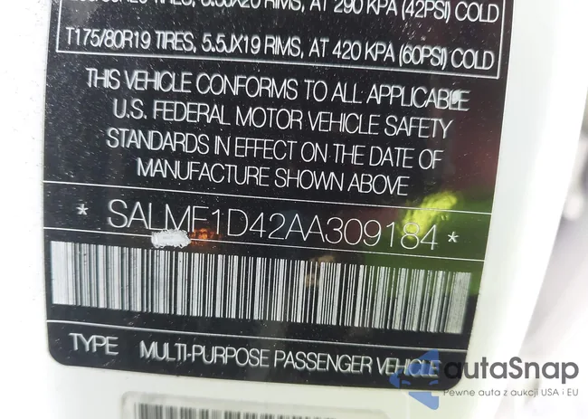 SALMF1D42AA309184: 43670182