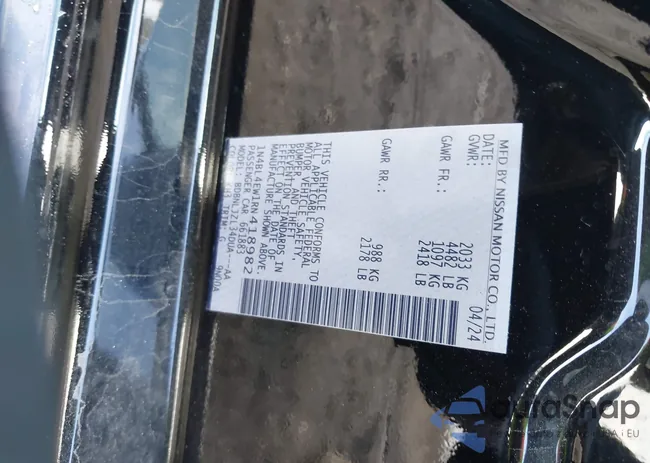 1N4BL4EW1RN418982: 43670231