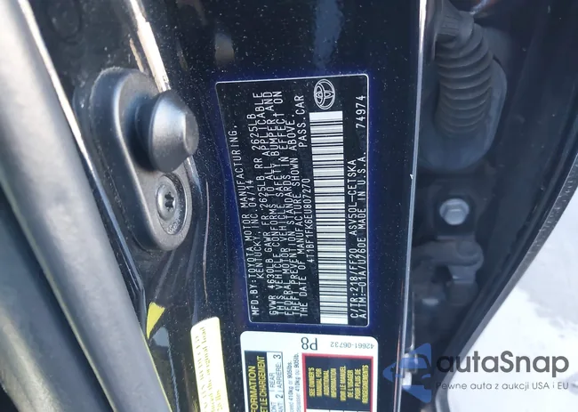 4T1BF1FK6EU807270: 43670446