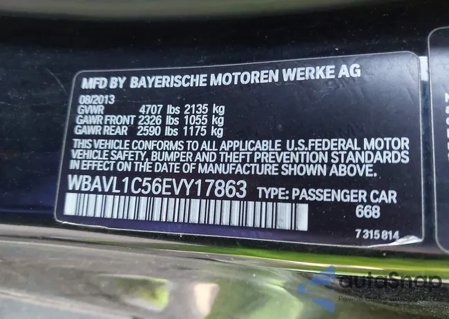 WBAVL1C56EVY17863: 43670458