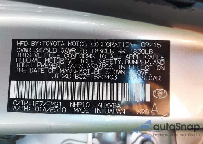 JTDKDTB32F1582403: 43670118