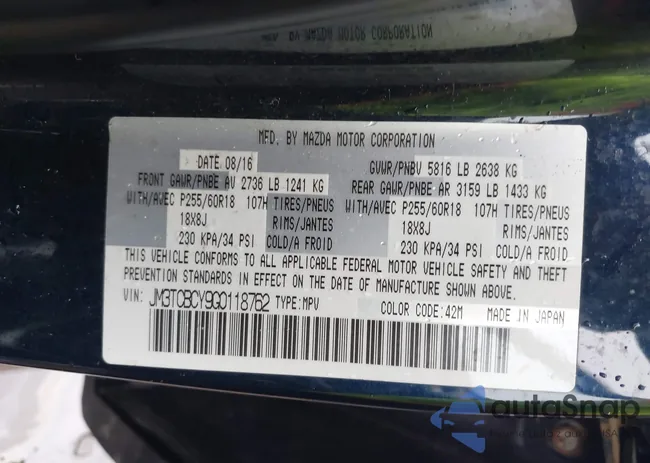 JM3TCBCY9G0118762: 43671247