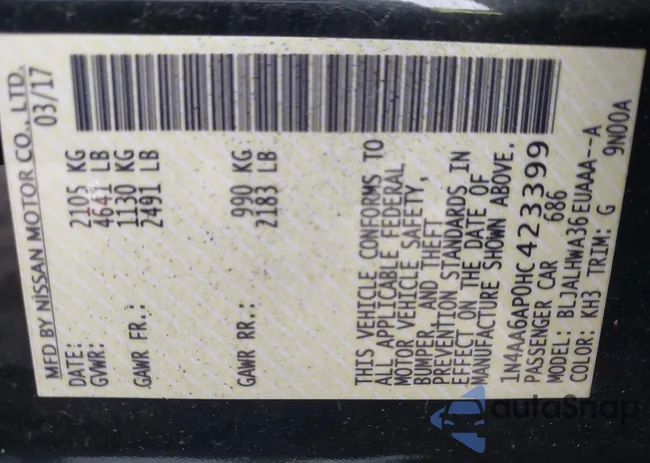 1N4AA6AP0HC423399: 43671292