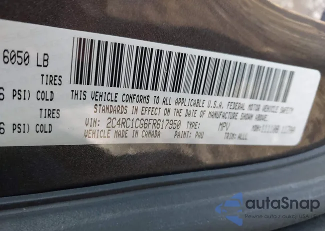 2C4RC1CG6FR617950: 43671315