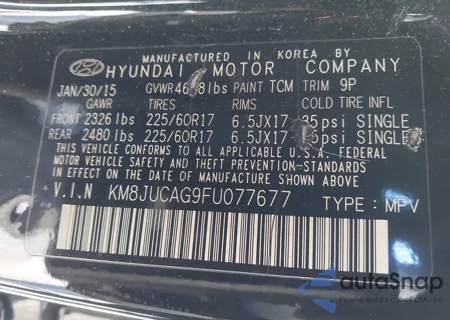 KM8JUCAG9FU077677: 43671385