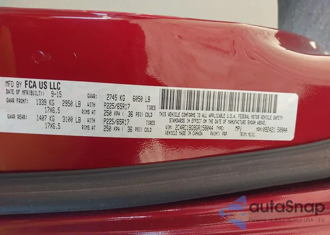 2C4RC1BG9GR158044: 43671472