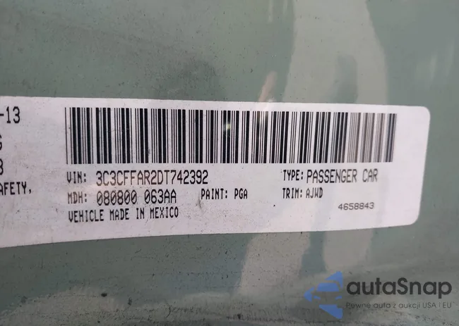 3C3CFFAR2DT742392: 43671073