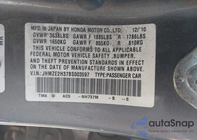 JHMZE2H37BS003597: 43672277