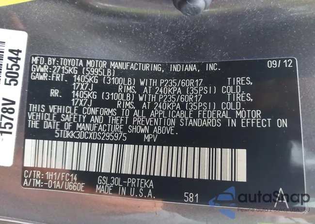 5TDKK3DCXDS295975: 43672461