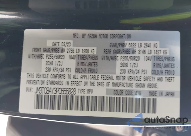 JM3TCBAY3P0656828: 43672658