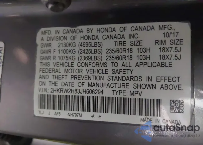 2HKRW2H83JH606294: 43672752