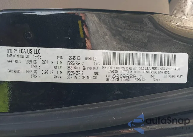 2C4RC1BG0GR237974: 43672753