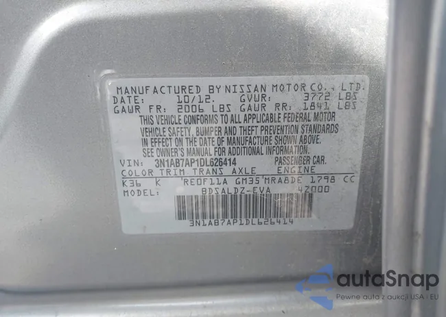 3N1AB7AP1DL626414: 43673379