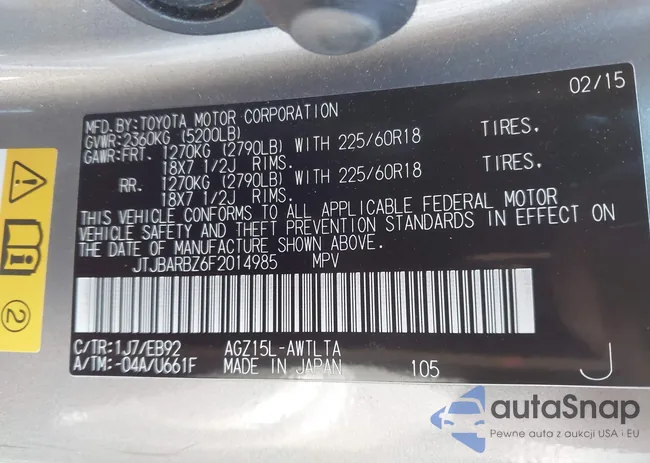 JTJBARBZ6F2014985: 43673427