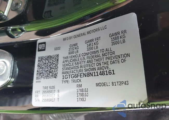 1GTG6FEN8N1148161: 43673495