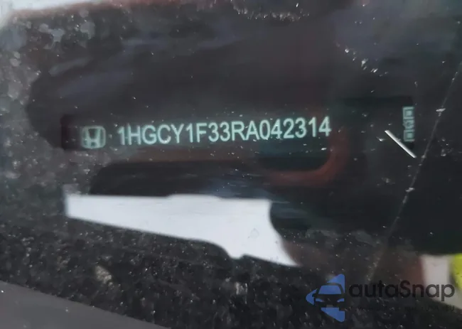 1HGCY1F33RA042314: 43673511