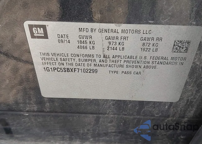 1G1PC5SBXF7102299: 43673684