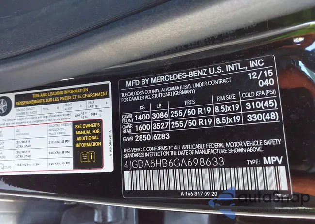 4JGDA5HB6GA698633: 43672800