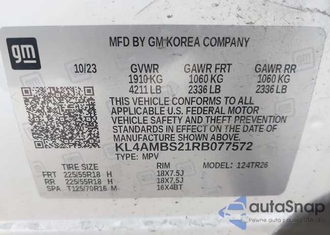 KL4AMBS21RB077572: 43672845