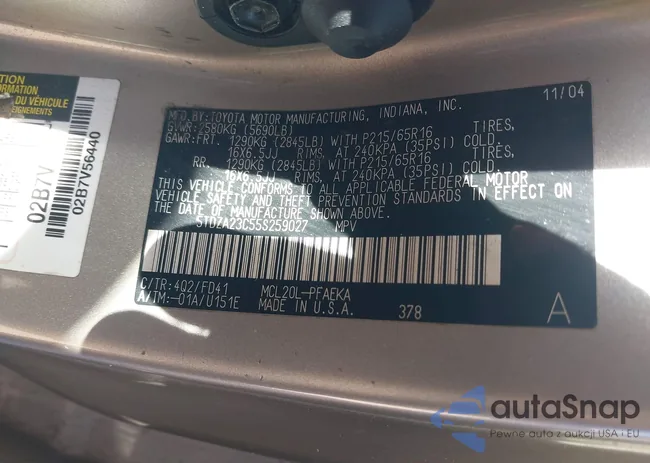 5TDZA23C55S259027: 43672853