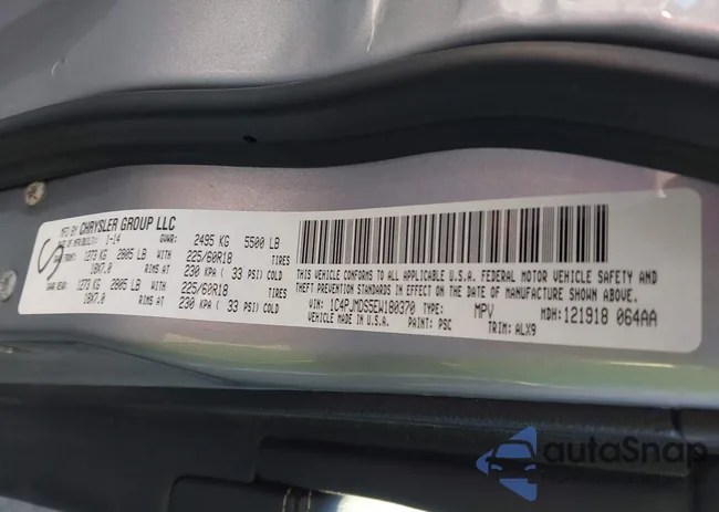 1C4PJMDS5EW180370: 43672952