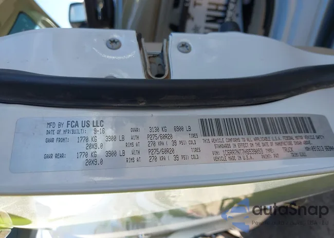 1C6RR7NT7HS539053: 43674541