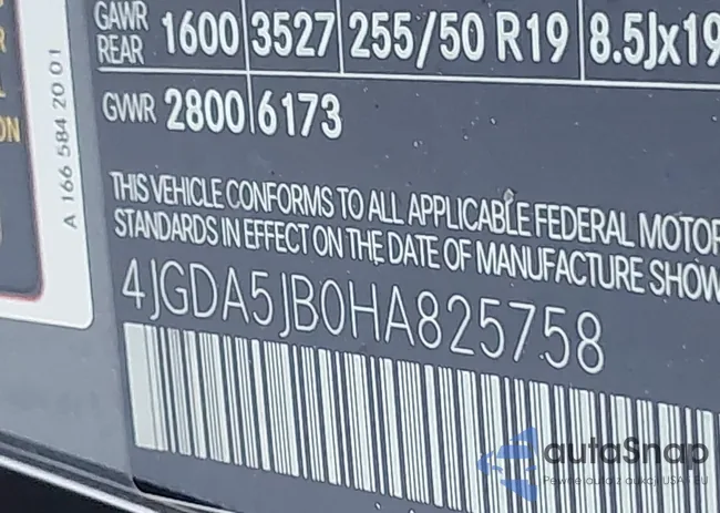 4JGDA5JB0HA825758: 43674629