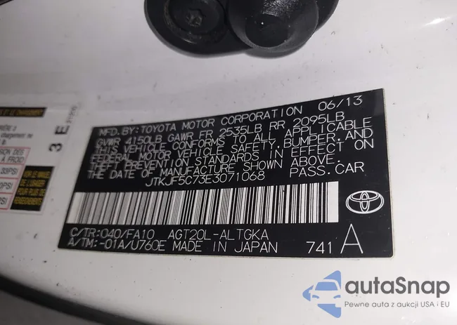 JTKJF5C73E3071068: 43674722