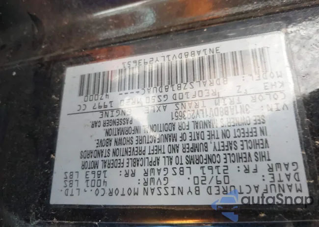 3N1AB8DV1LY293651: 43674745