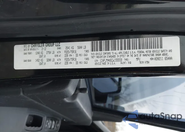 1C4PJMAK8CW155559: 43673780