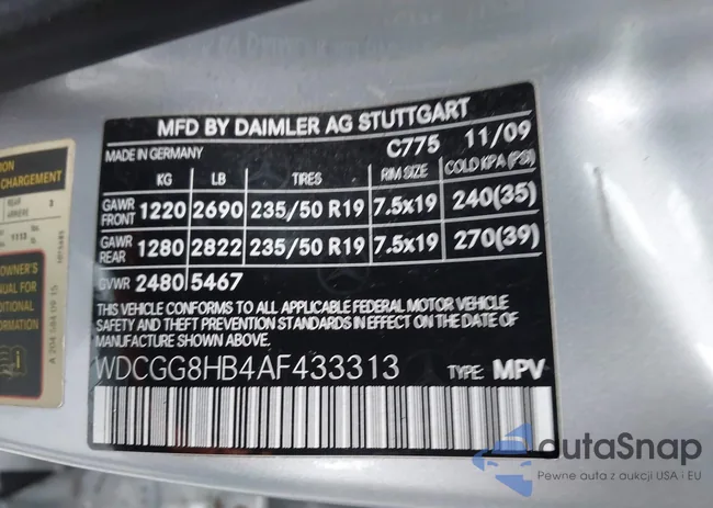 WDCGG8HB4AF433313: 43673910