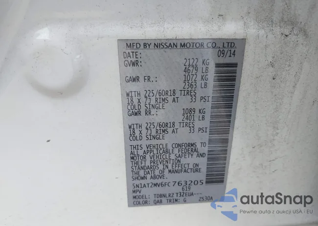 5N1AT2MV6FC763205: 43675245