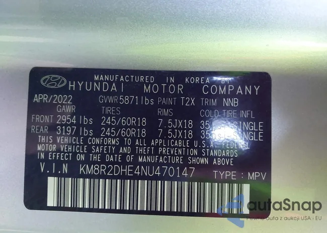 KM8R2DHE4NU470147: 43674853