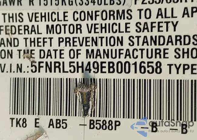 5FNRL5H49EB001658: 43675073