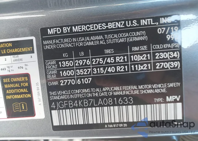 4JGFB4KB7LA081633: 43676170