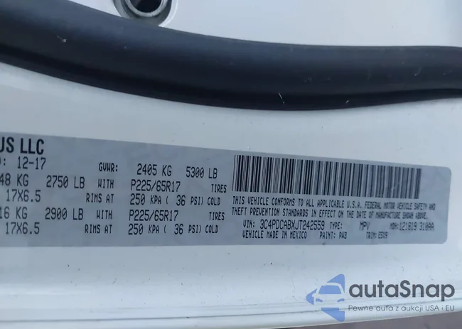 3C4PDCABXJT242559: 43676347