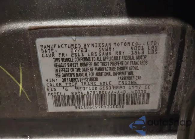 3N1AB8CV7PY310038: 43676374