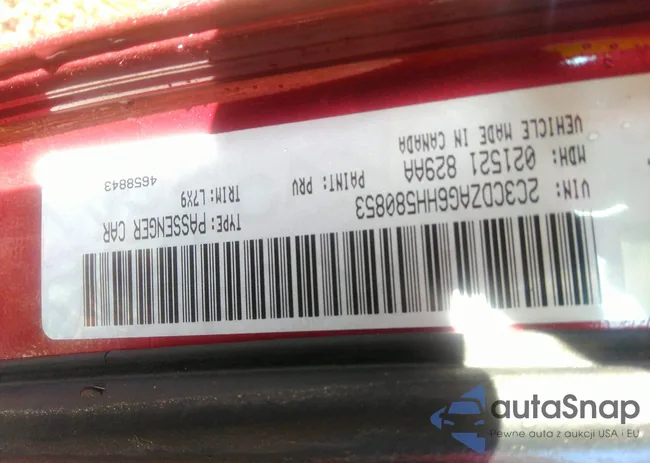 2C3CDZAG6HH580853: 43676379