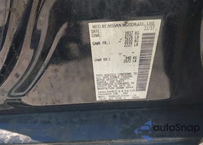 1N4AL3AP8JC143650: 43676596