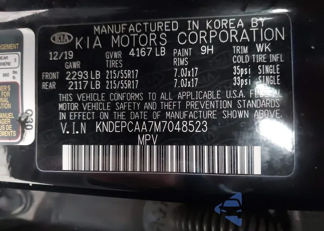 KNDEPCAA7M7048523: 43676653