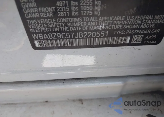 WBA8Z9C57JB220551: 43677229