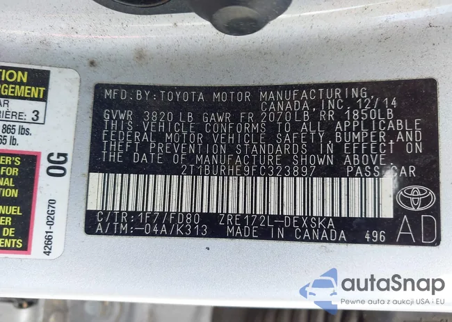 2T1BURHE9FC323897: 43677235